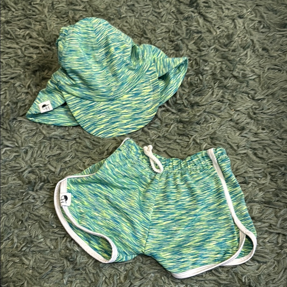 George Hats matching bathing suit and sun hat